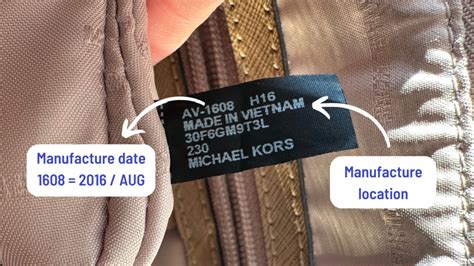 michael kors tag lookup